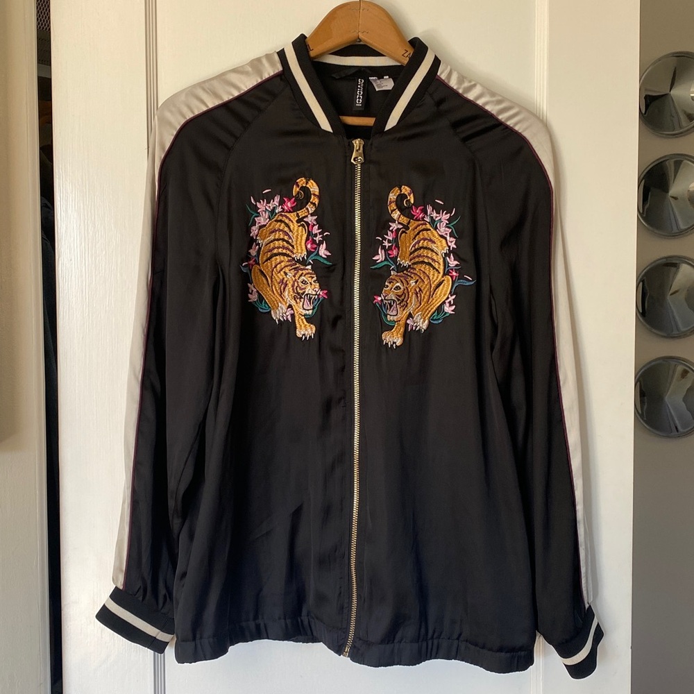 H&M Black and White Tiger Jacket